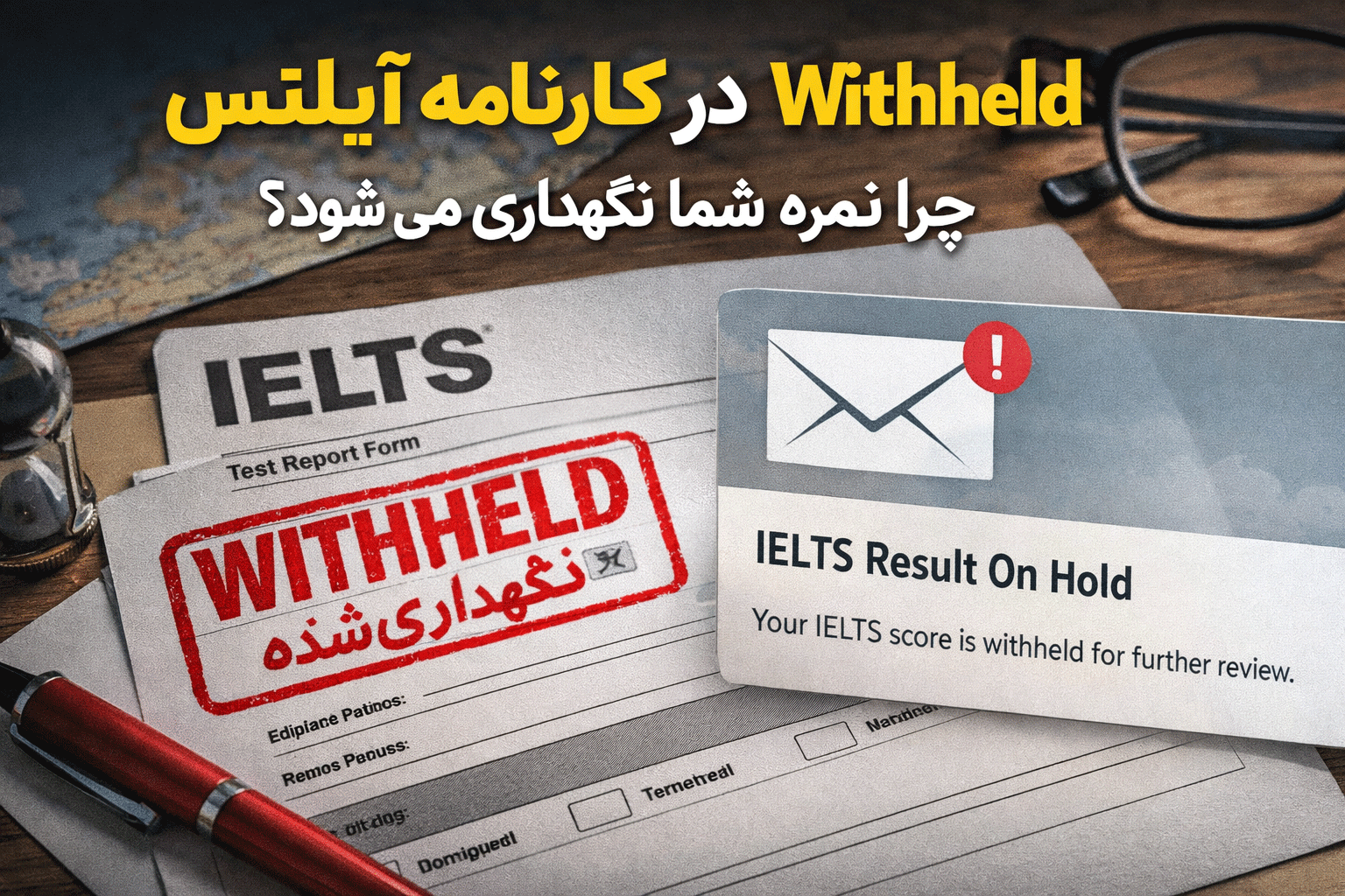 Withheld در کارنامه آیلتس | چرا نمره شما نگهداری میشود؟